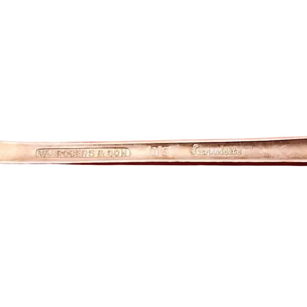 Vintage 1940 Wm Rogers & Son EXQUISITE Grille Fork Silver-Plate 7 3/4